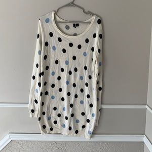 Polka Dot Sweater Dress/Tunic